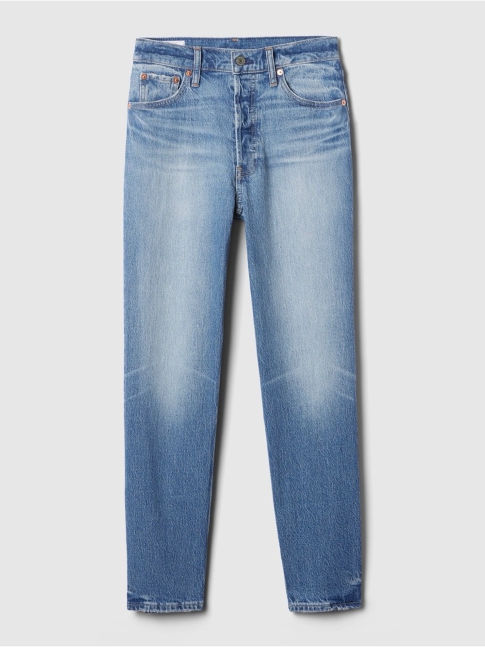 Gap Cheeky Straight Jeans Size 24 High Rise Button Fly Light Wash NWT
